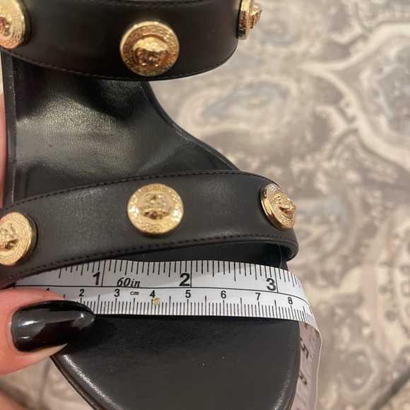 Versace black heeled sandals - Picture 5 of 5